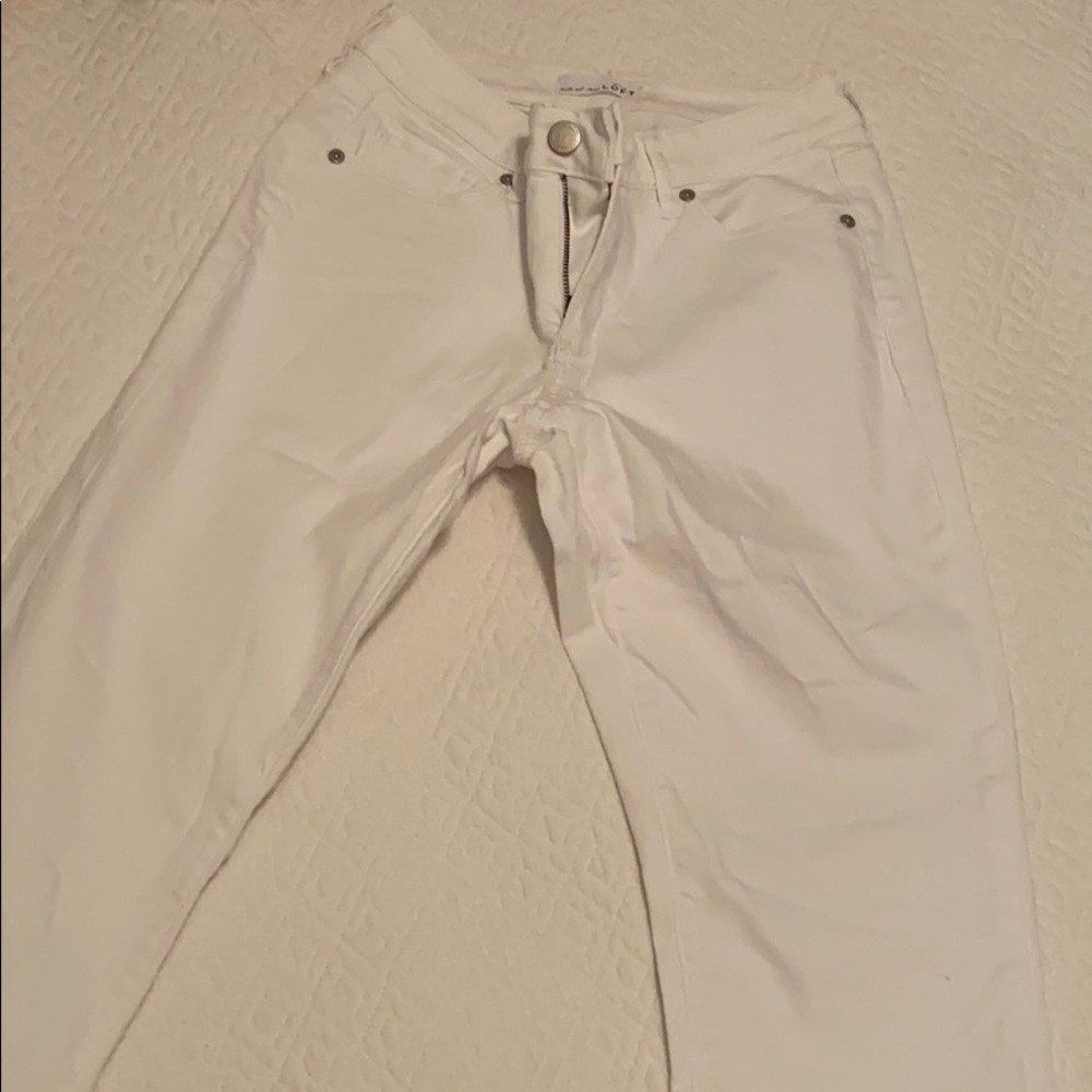 Loft White Jeans